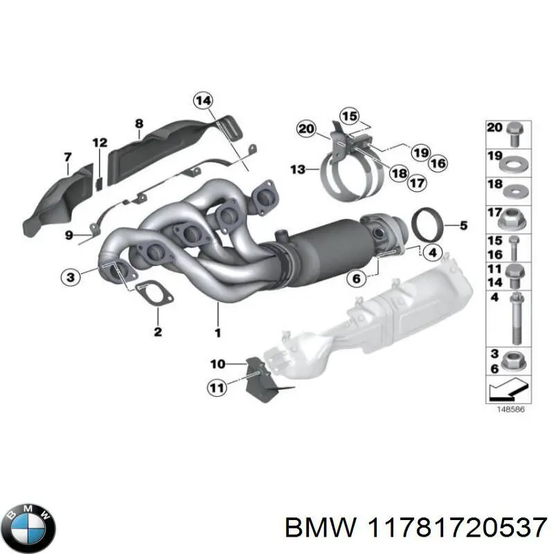 Лямбда-зонд 11781720537 BMW