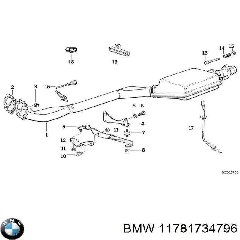 Лямбда-датчик BMW 11781734796