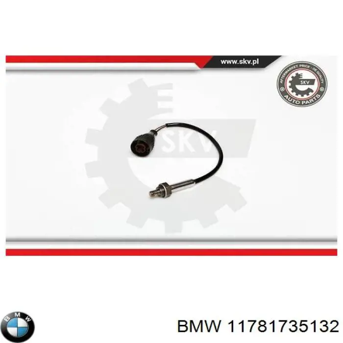 Лямбда-зонд, датчик кисню після каталізатора, лівий 11781735132 BMW