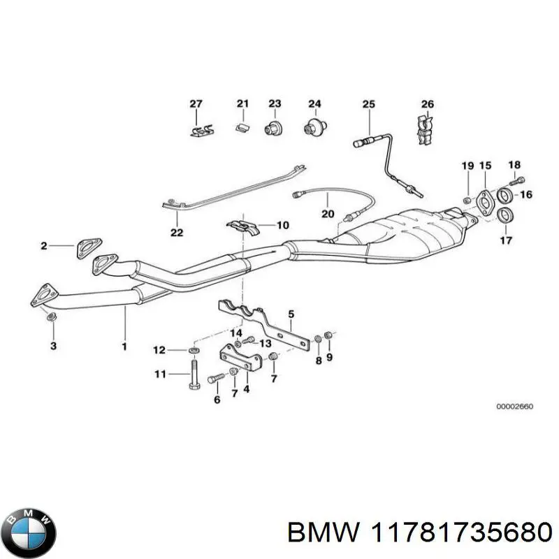 Лямбда-зонд 11781735680 BMW