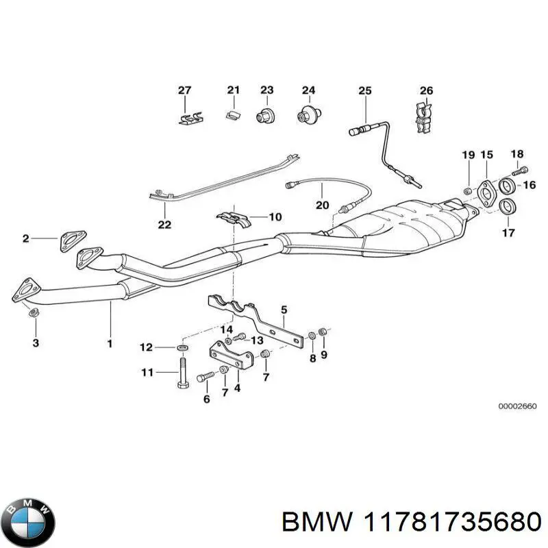 Лямбда-датчик BMW 11781735680