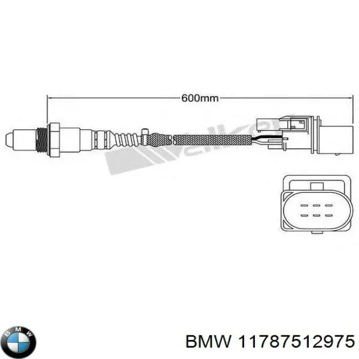 Купити 11787512975 BMW Лямбда-зонд, датчик кисню до каталізатора, лівий
