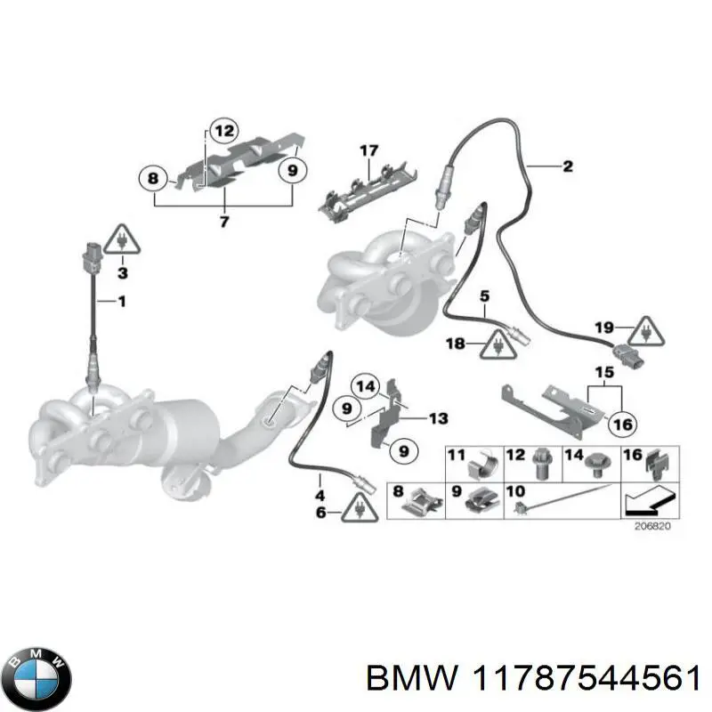 Купити 11787544561 BMW Лямбдазонд, датчик кисню до каталізатора