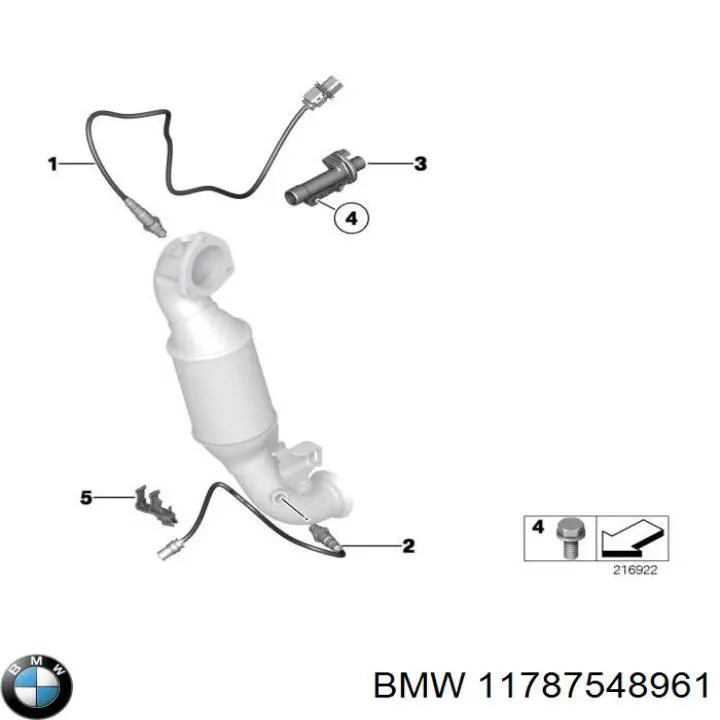 Купити 11787548961 BMW Лямбда-зонд, датчик кисню після каталізатора