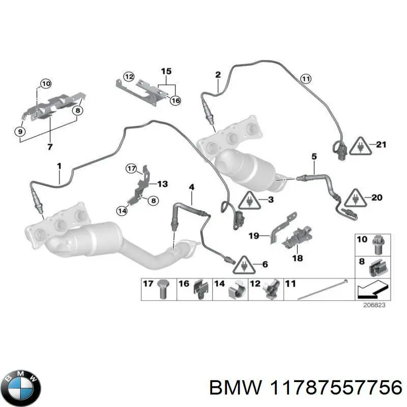 Лямбдазонд, датчик кисню до каталізатора BMW 755775603 ціна, від 104.18 USD