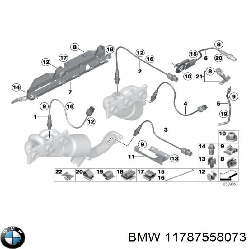 Лямбдазонд, датчик кисню до каталізатора на BMW X3 (E83)