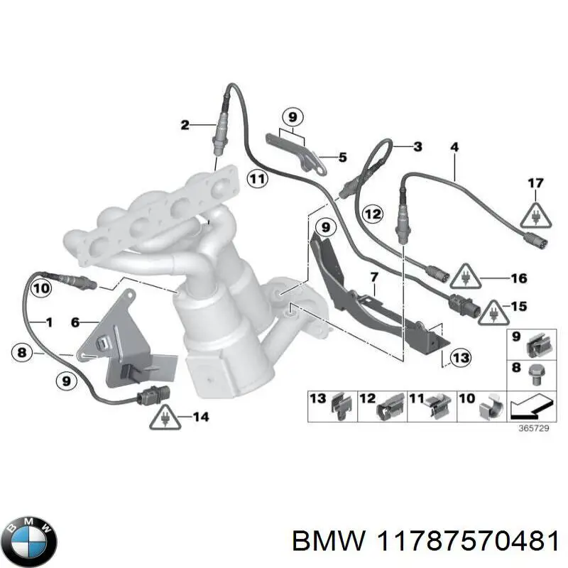 Купити 11787570481 BMW Лямбда-зонд, датчик кисню після каталізатора