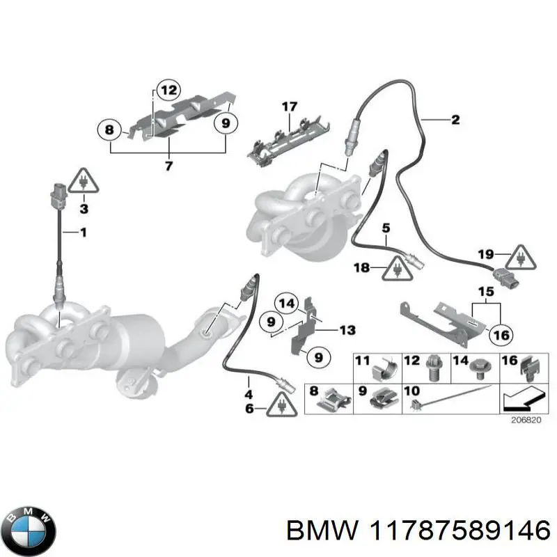 Купити 11787589146 BMW Лямбда-зонд, датчик кисню після каталізатора