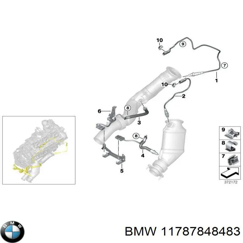 Лямбда датчик кисню BMW 7848483 ціна, від 85.66 USD
