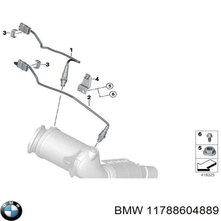 Купити 0258030046 Bosch Лямбда-зонд, датчик кисню після каталізатора