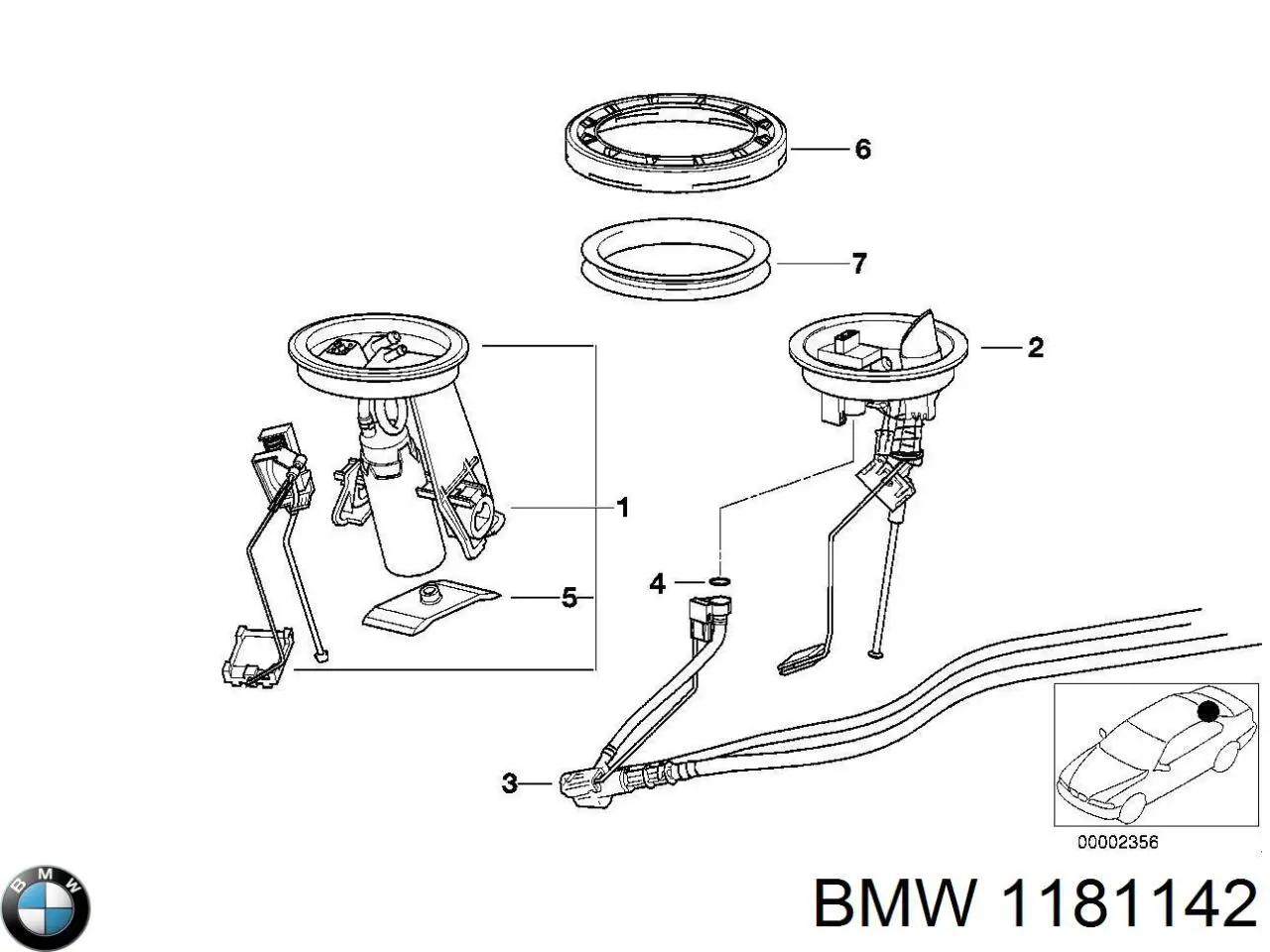  BMW 1181142 ціна, від 2.71 USD