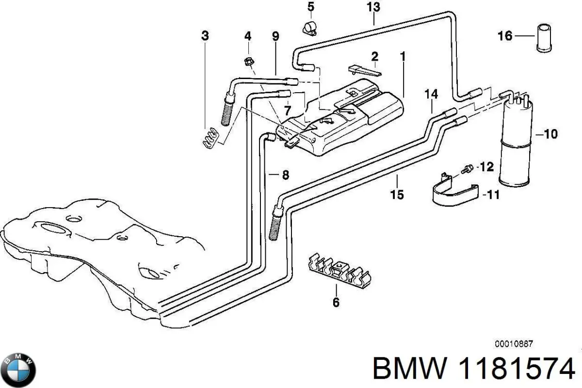  Абсорбер парів BMW 5 