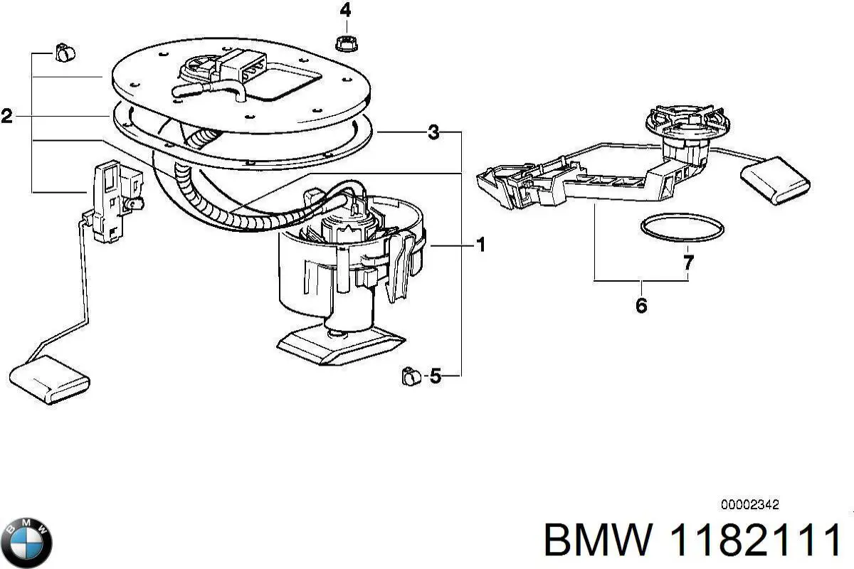 Датчик покажчика рівня палива BMW 1182111 ціна, від 10.13 USD