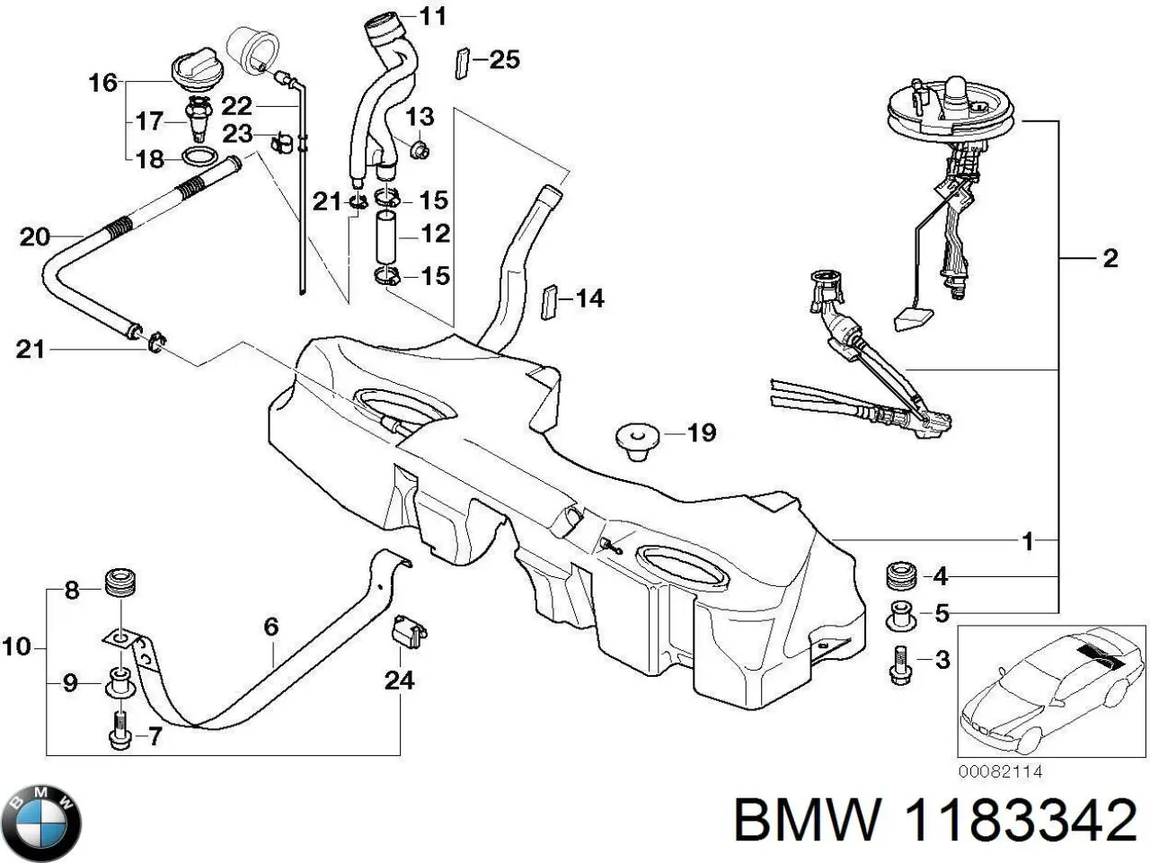  BMW 1183342 ціна, від 0.81 USD