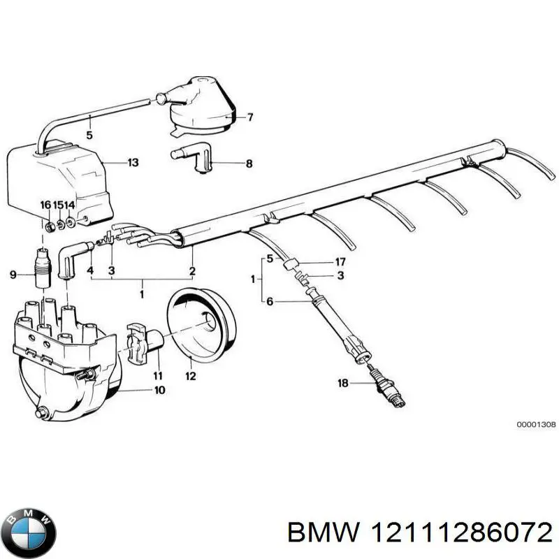 Купити 12111286072 BMW Бігунок (ротор) розподільника запалювання