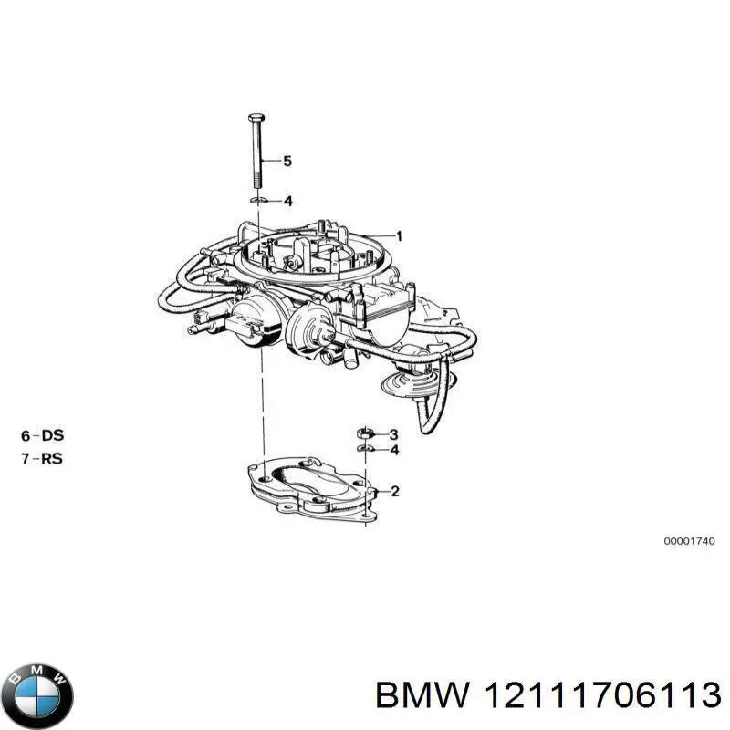 12111706113 BMW кришка розподільника запалювання/трамблера