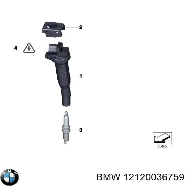 Свічки запалювання 12120036759 BMW