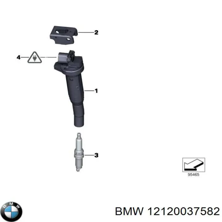 Свічки запалювання 12120037582 BMW