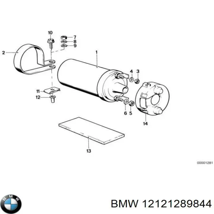 Купити 12121289844 BMW 