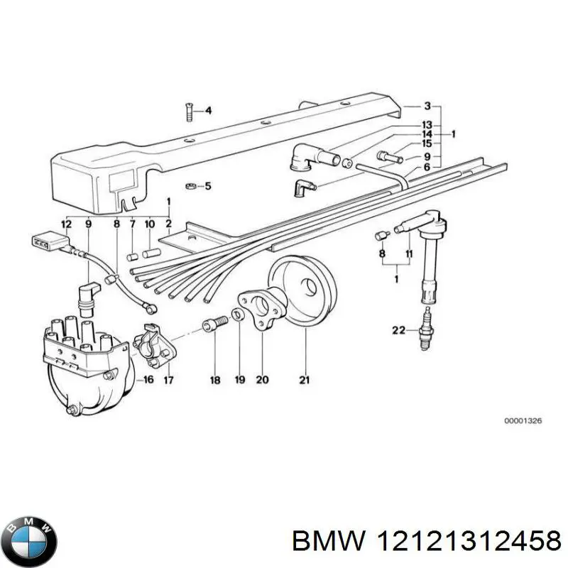 12121312680 BMW Проводи високовольтні