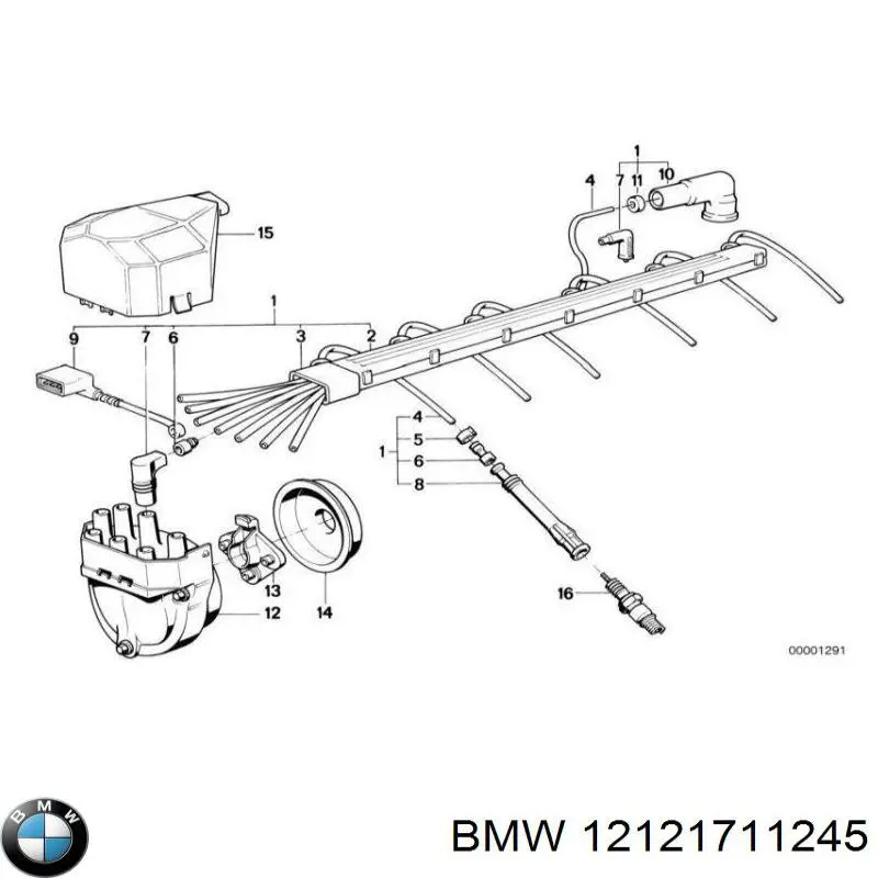Дроти запалювання BMW 12121711245 ціна, від 25.60 USD