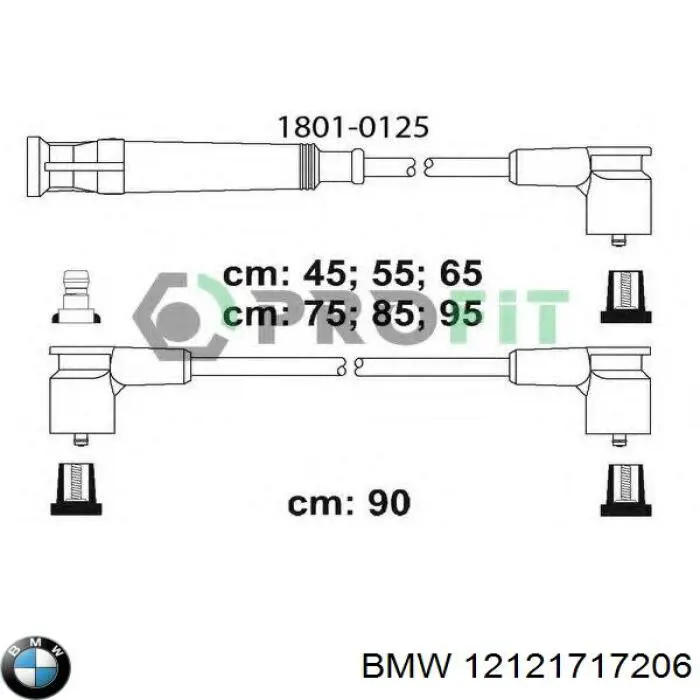 Дроти запалювання BMW 12121717206 ціна, від 168.41 USD