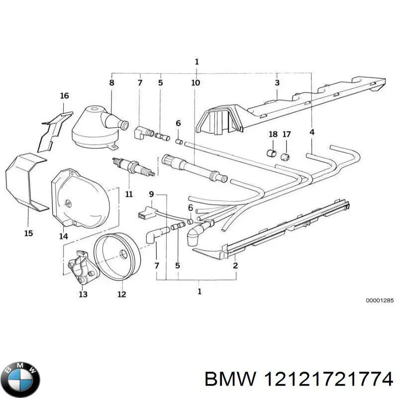 12121717643 BMW датчик положення (оборотів коленвалу)