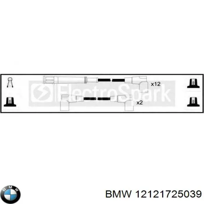 12121725039 BMW дріт високовольтні, комплект