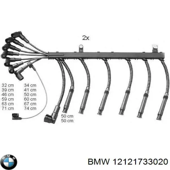 Дроти запалювання BMW 12121733010 ціна, від 522.21 USD