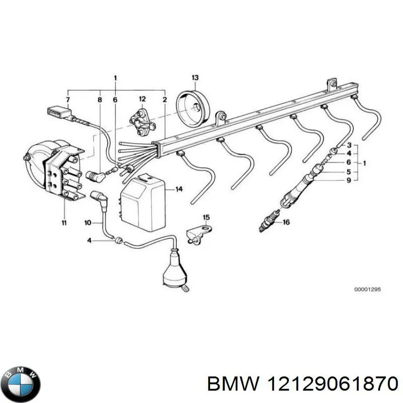 Свічки запалювання 12129061870 BMW