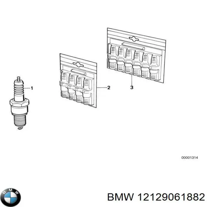 12129061882 BMW Свіча запалювання