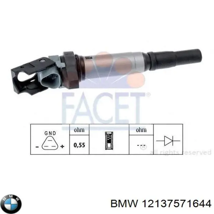 Котушка запалювання BMW 12137571644 ціна, від 19.89 USD