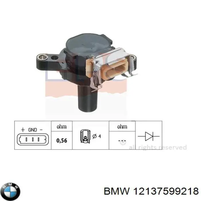 Купити 12137599218 BMW Котушка запалювання