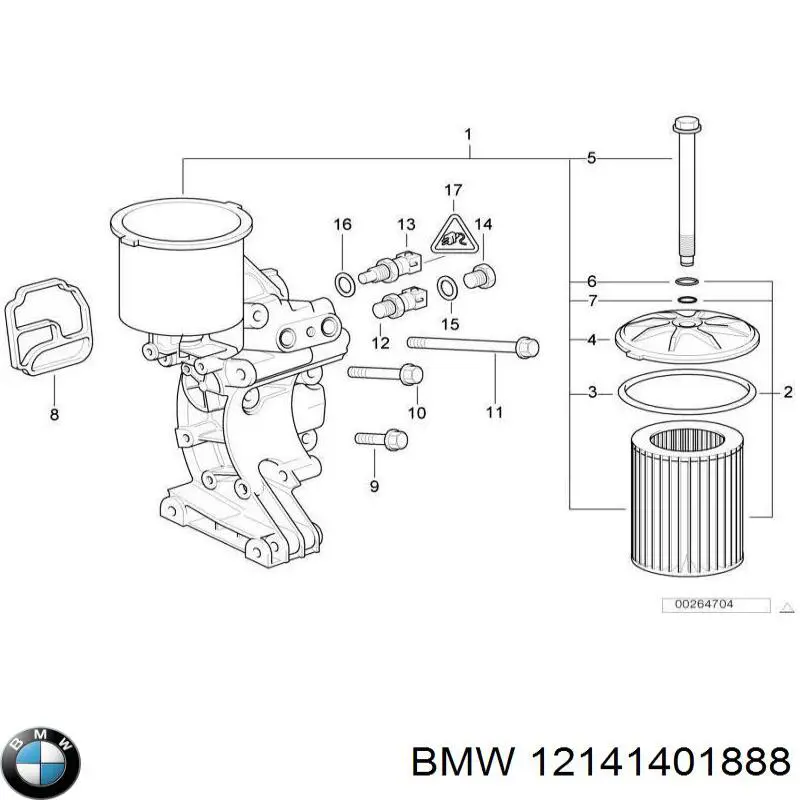 Купити 12141401888 BMW 