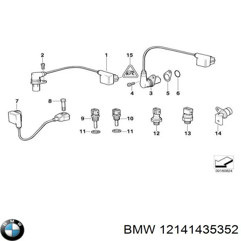 Датчик фаз BMW 12141435352 ціна, від 14.01 USD