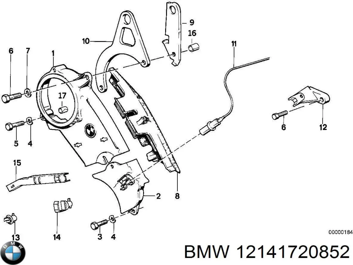 12141720852 BMW датчик положення (оборотів коленвалу)