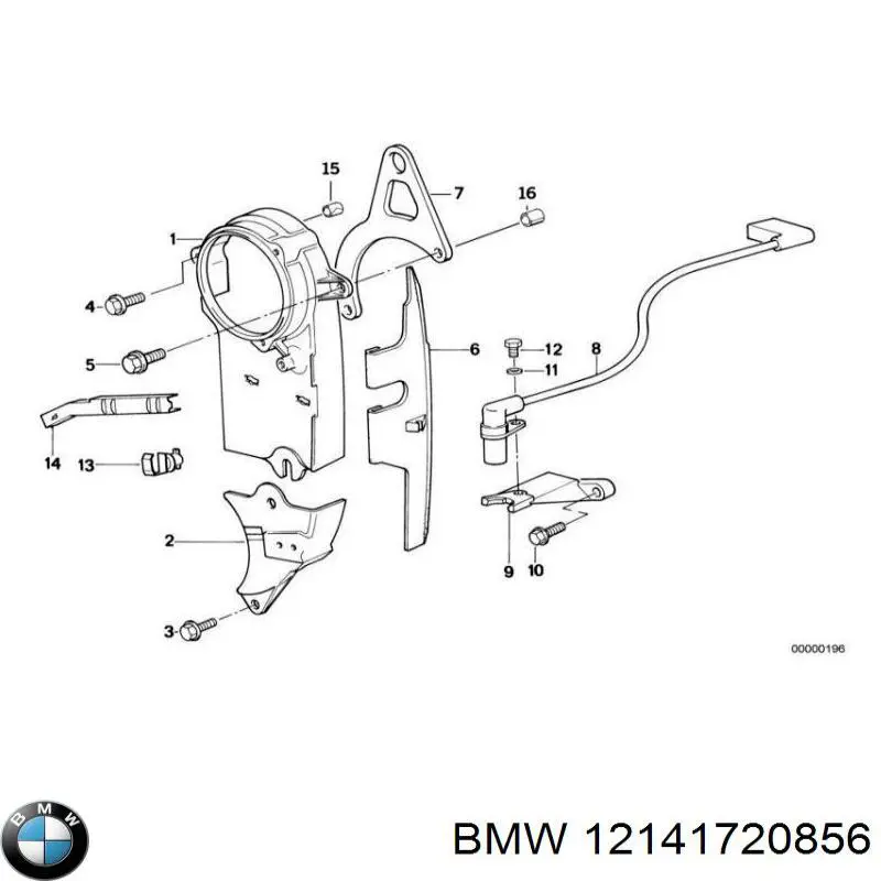 12141720856 BMW датчик положення (оборотів коленвалу)