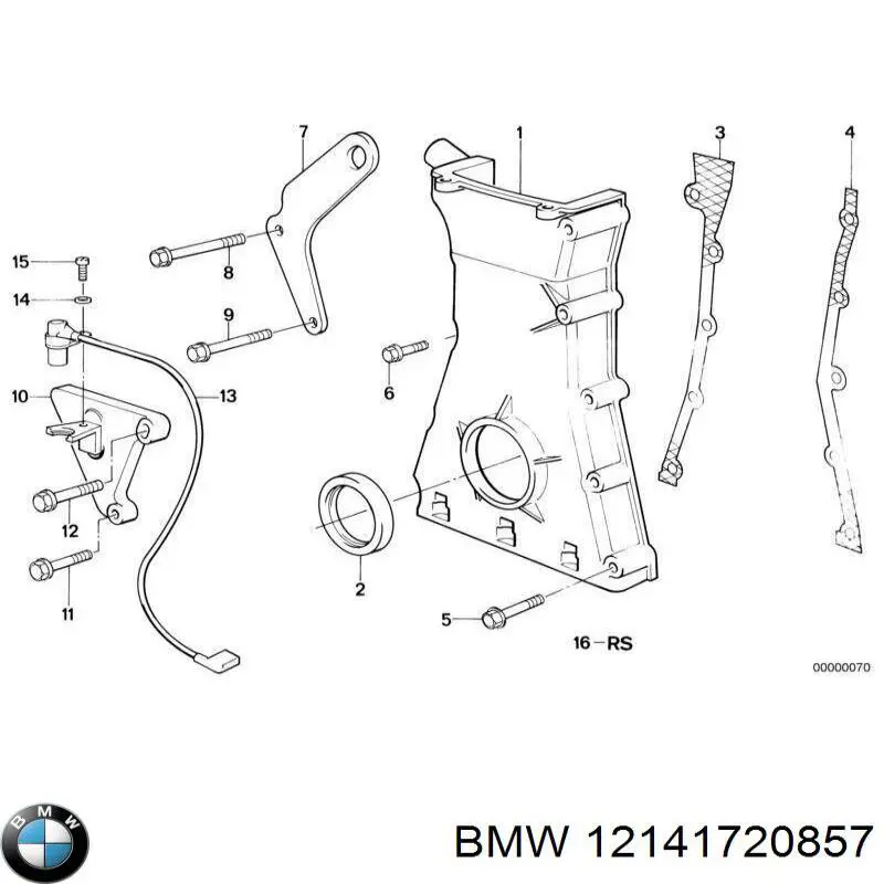 Датчик обертів колінвалу BMW 12141720857 ціна, від 15.23 USD