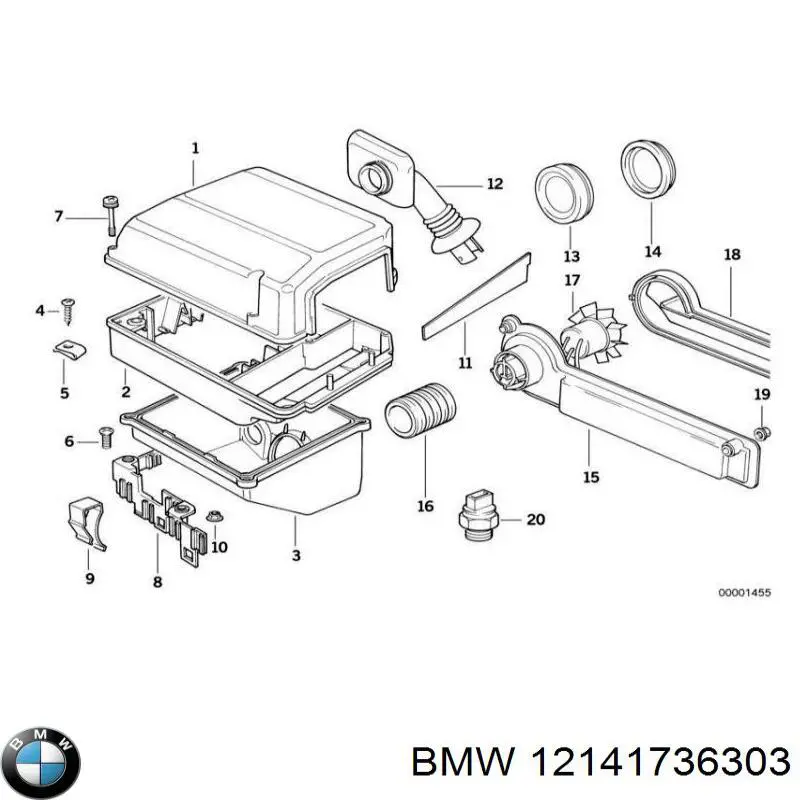 Купити 12141736303 BMW Датчик детонації