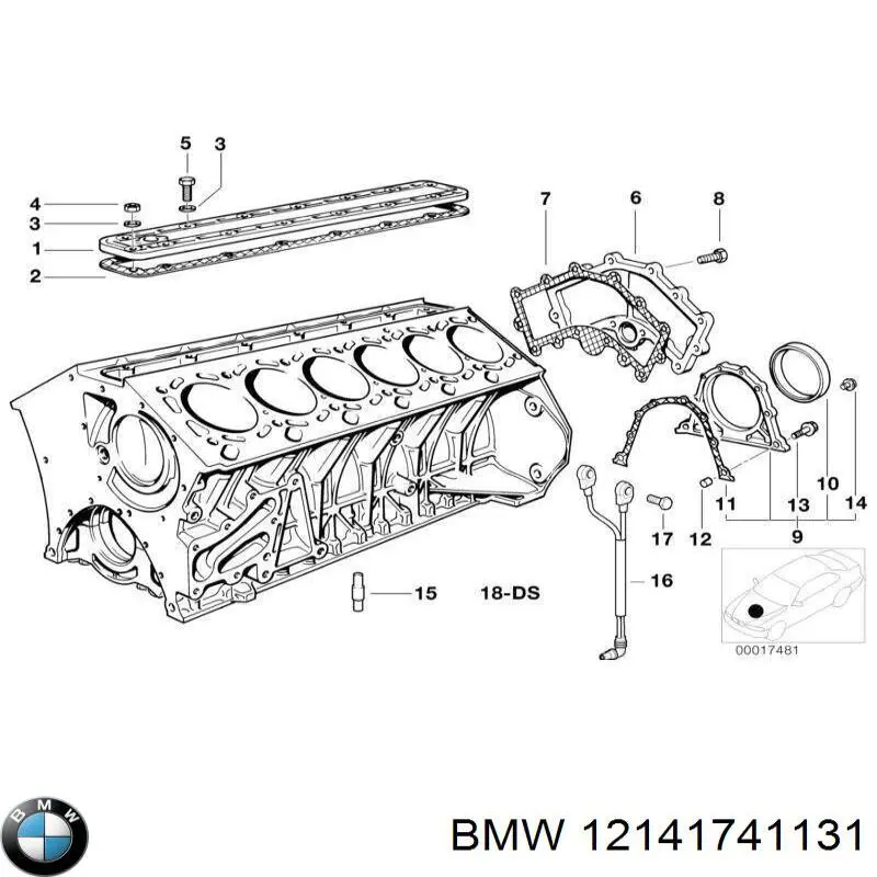 Датчик детонації 12141741131 BMW