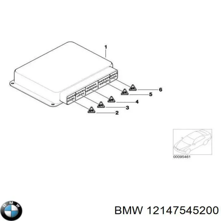 12147545200 BMW модуль (блок керування (ЕБУ) двигуном)