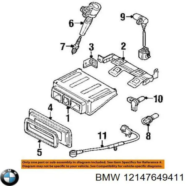 12147644075 BMW Блок електронного управління
