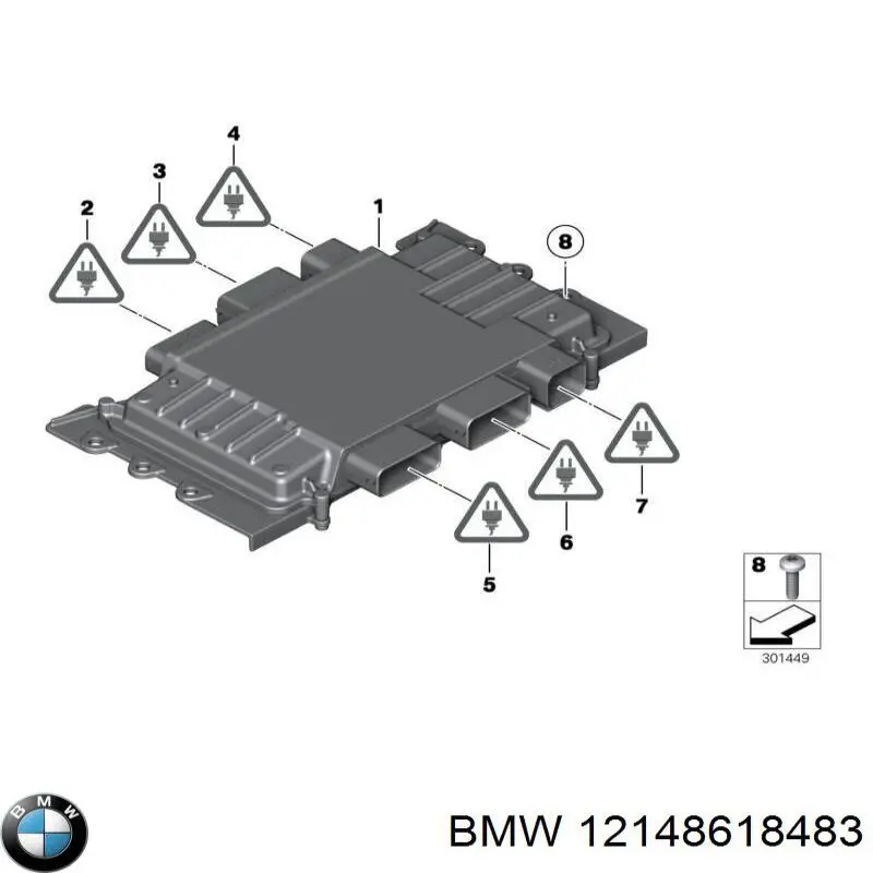 12148618483 BMW модуль (блок керування (ЕБУ) двигуном)