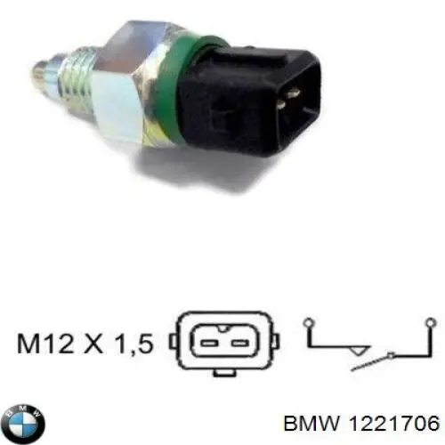 Датчик ліхтарів заднього ходу BMW 1221706 ціна, від 5.93 USD