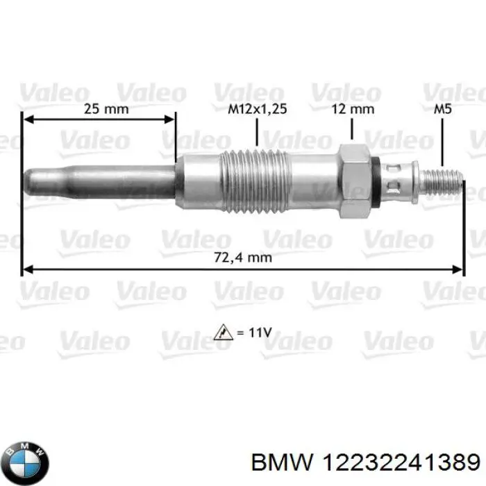 Свічка накалу 12232241389 BMW