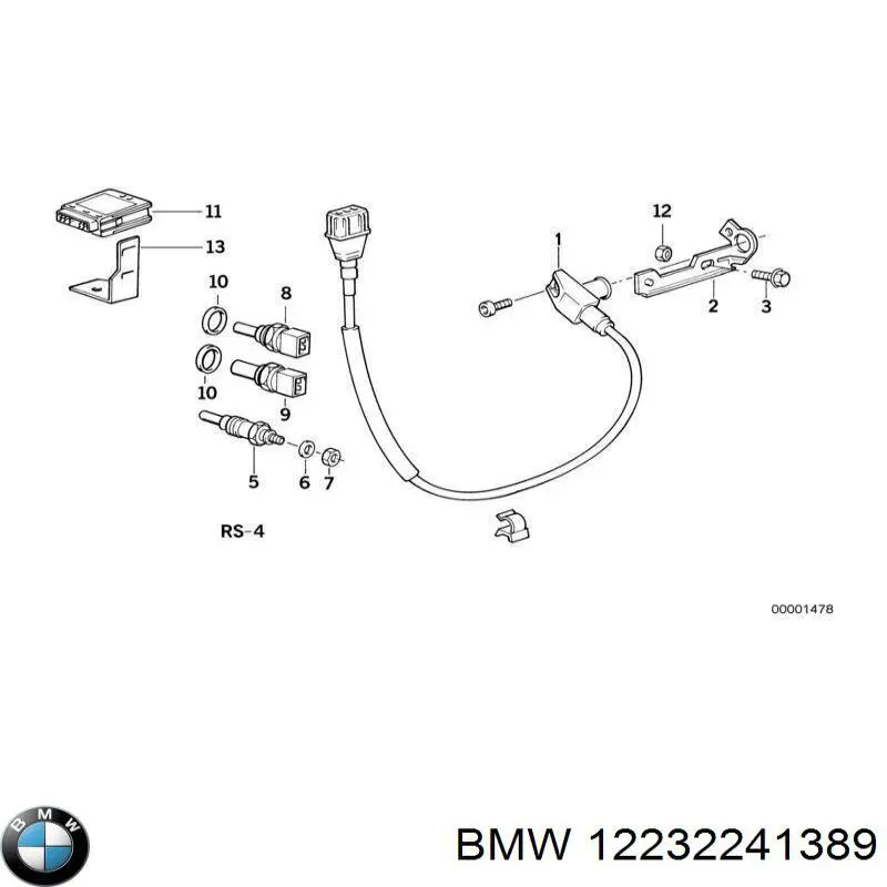 Свічки запалювання BMW 12232241389