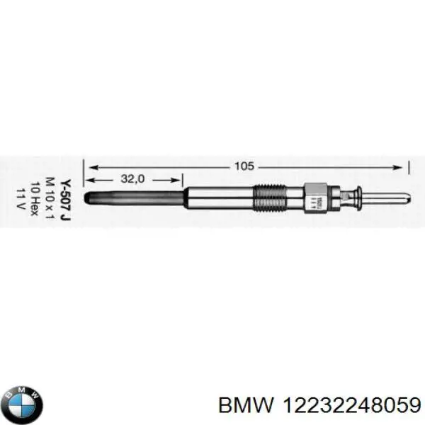 Свічки запалювання BMW 12232248059