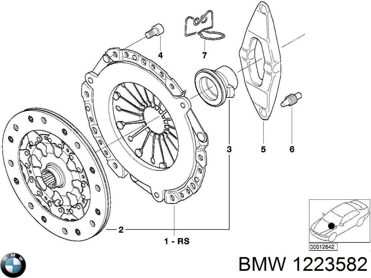 Купити 1223582 BMW Підшипник включення зчеплення