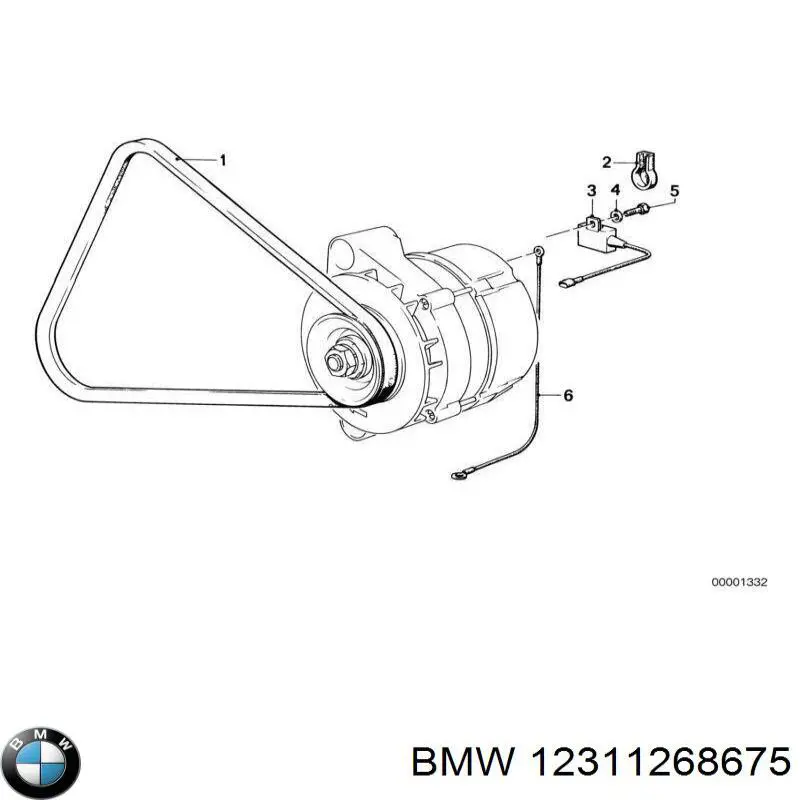 Клиновий ремінь BMW 12311268675 ціна, від 2.93 USD