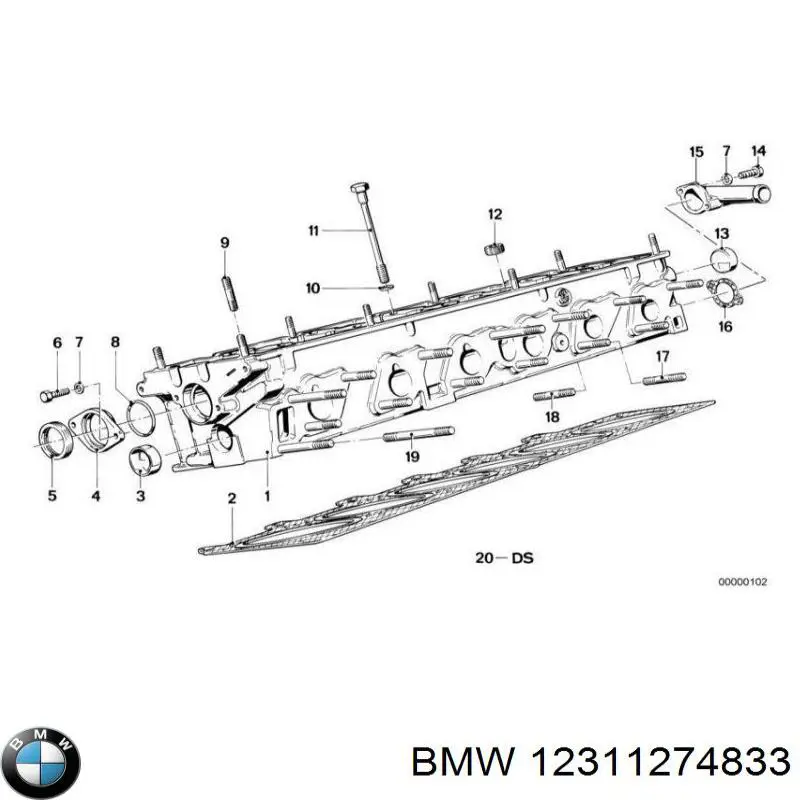 Кронштейн натягувача приводного ременя BMW 12311274833 ціна, від 49.44 USD